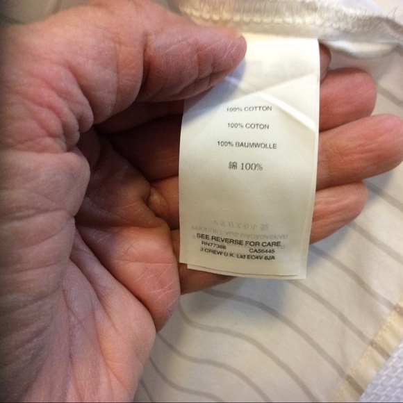 🚫SOLD🚫FREE WITH ANY PURCHASE - MADEWELL WHITE GRAY STRIPE RUFFLE SLEEVE TOP S - Picture 11 of 16